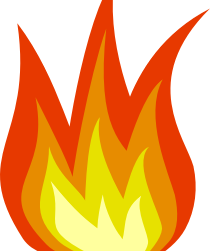 Large Fire In Santa Cruz - Fire Clipart (420x500)