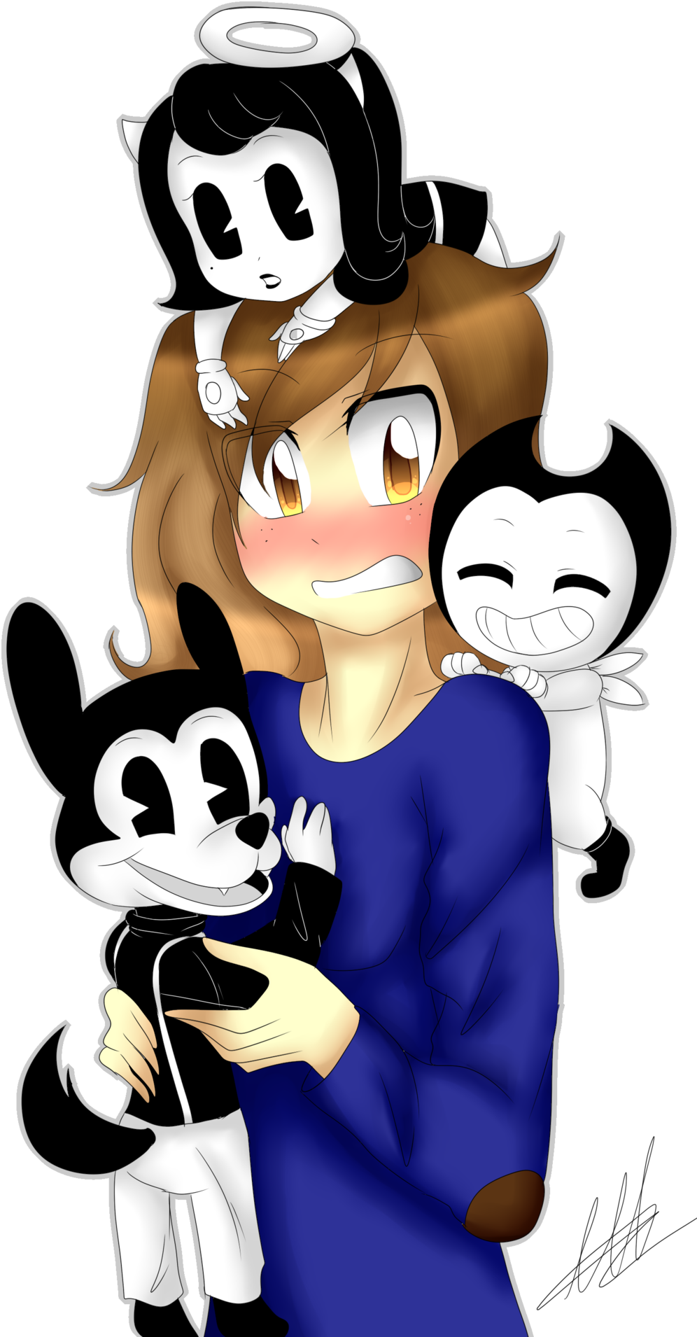 Well Bendy , Boris And Alice Angel As Babies , And - Cute Alice Angel (1066x1920)