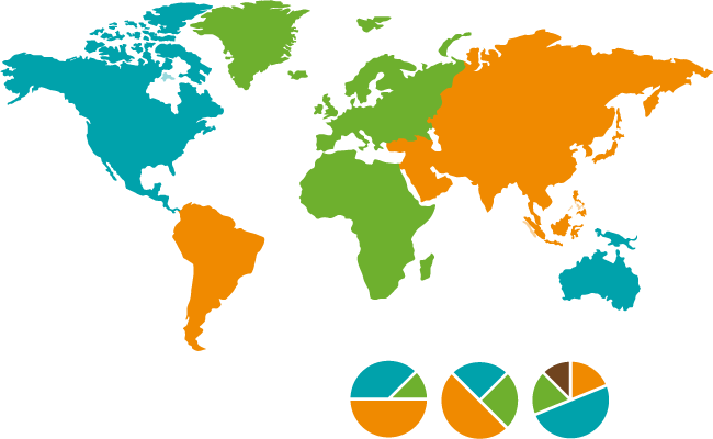 World Map Globe - Карта Мира Вектор Png (650x400)