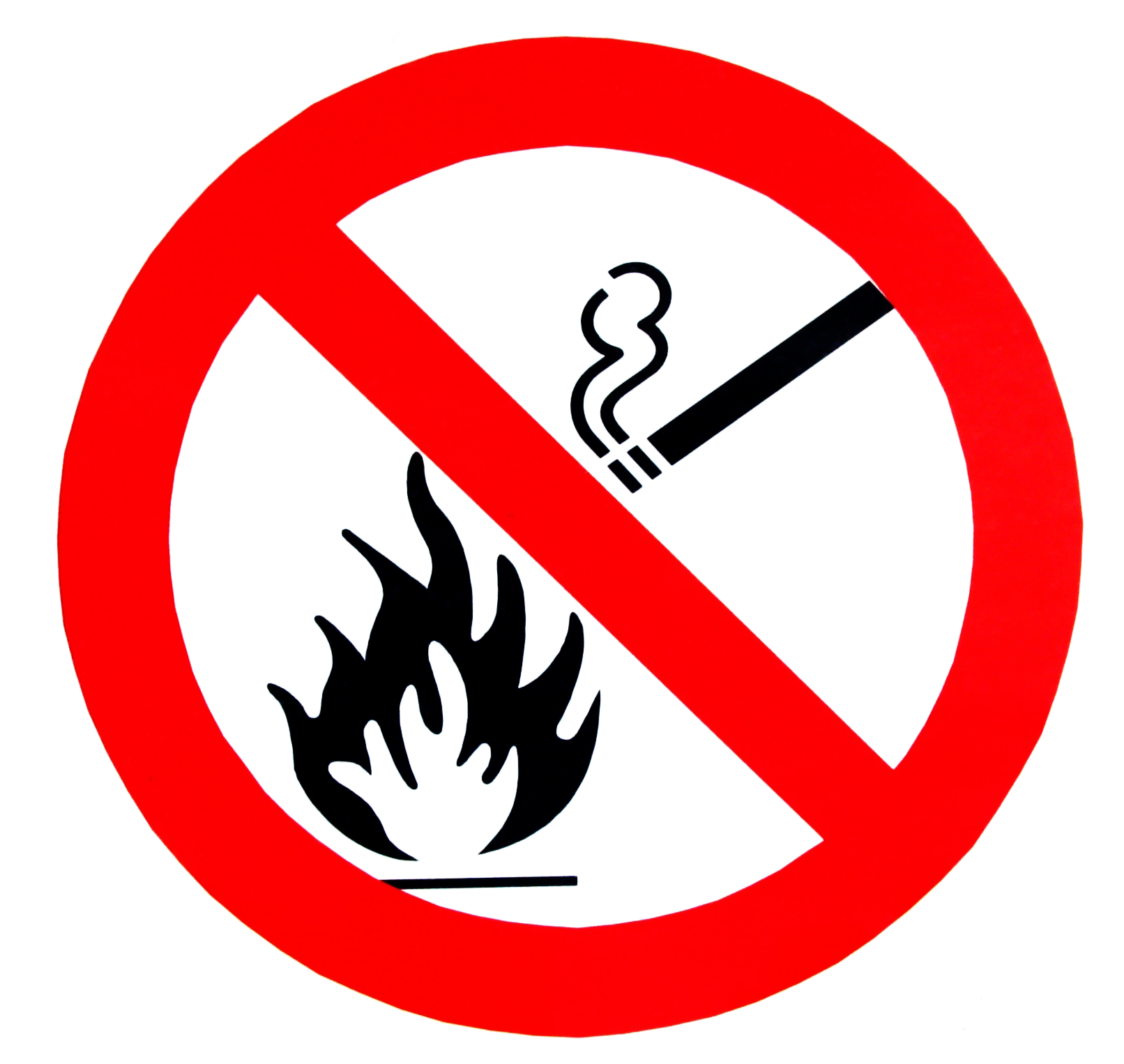 No Smoking, No Fire, Sign Png - Fire Sign (1656x1680)