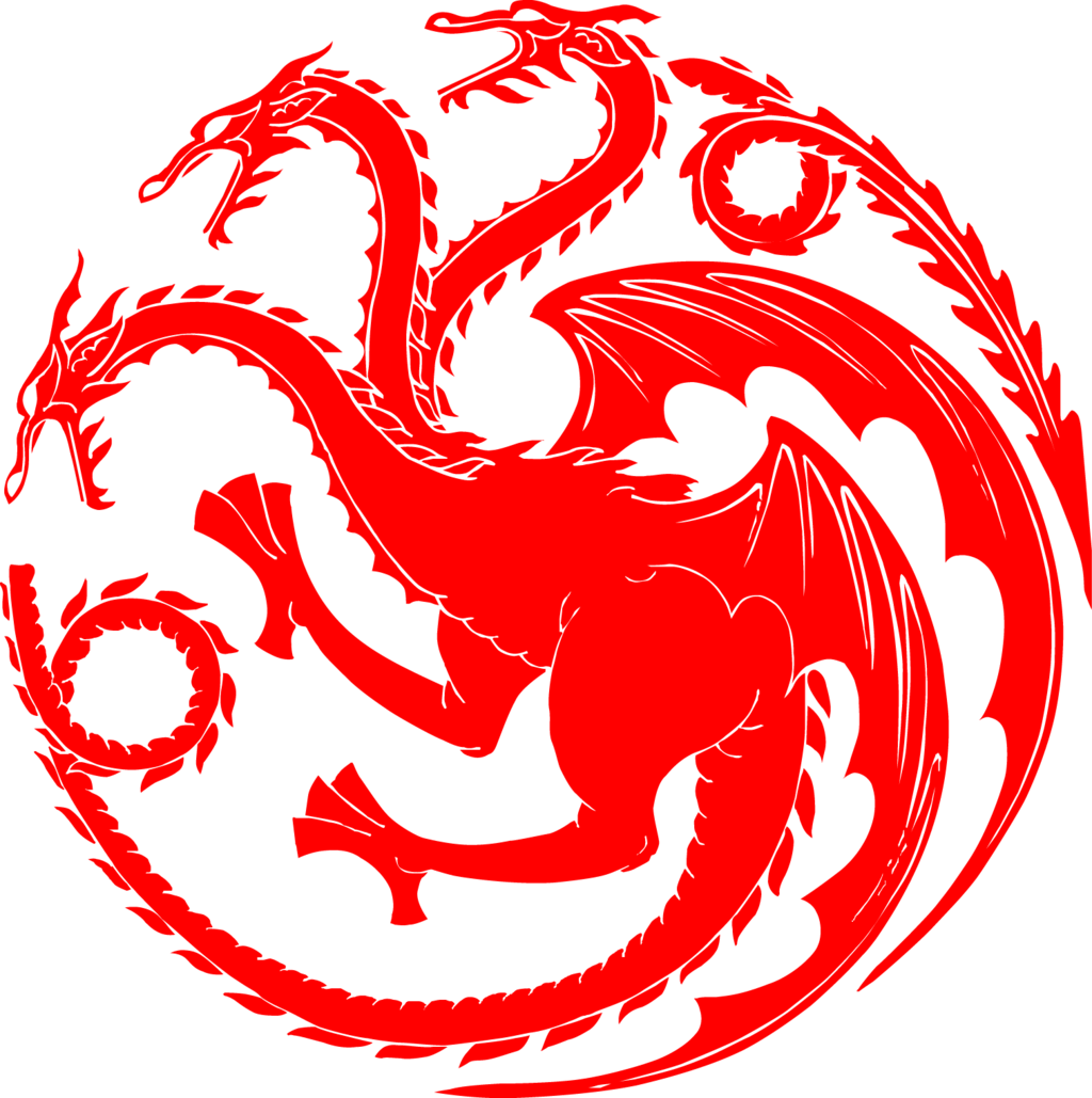 Fire Symbols Clip Art - House Targaryen (1024x1029)