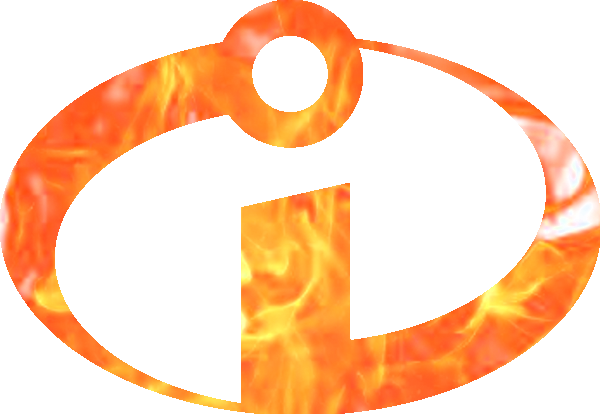 File - Incredibles Symbol - Fire - Circle (600x414)