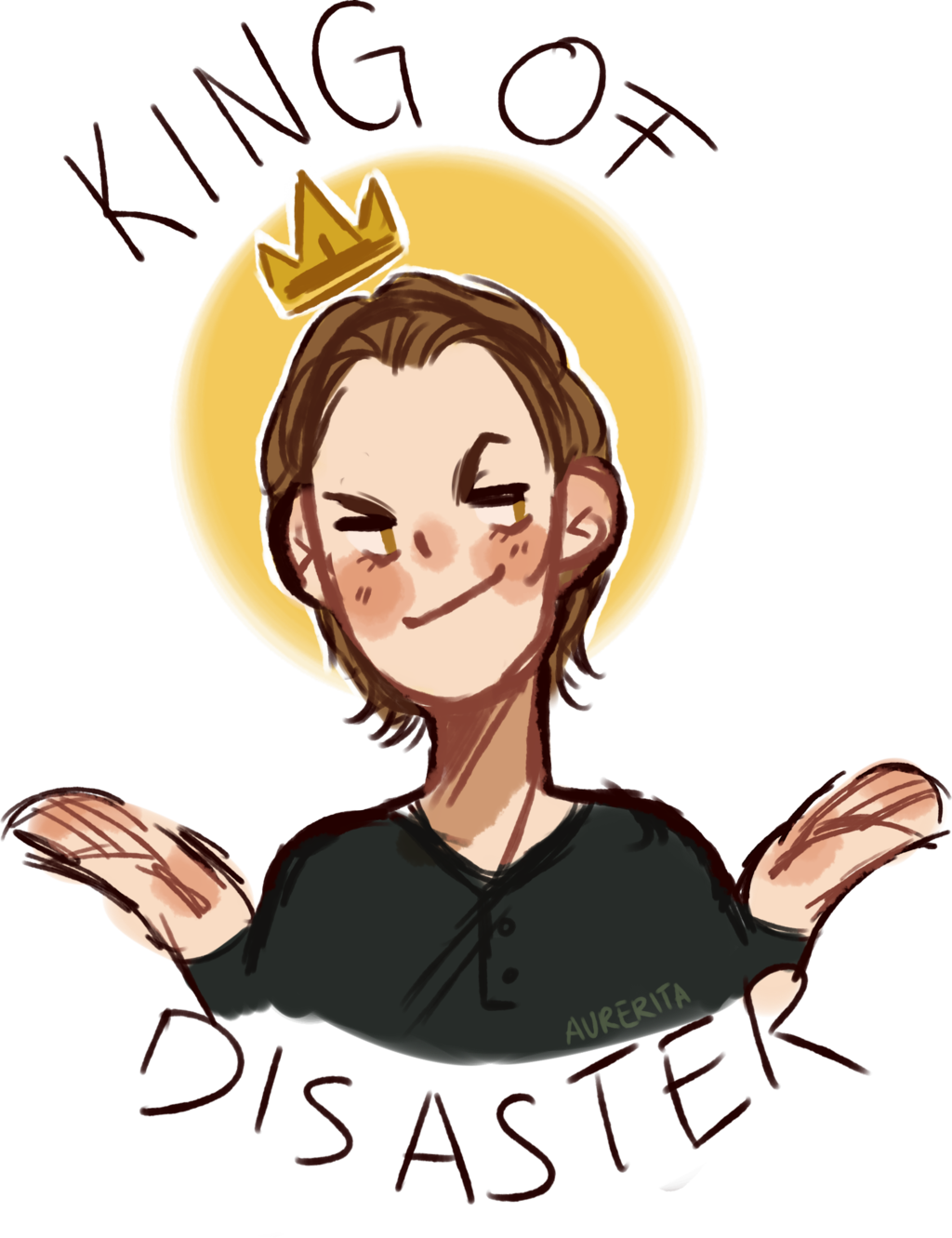 King Of Disaster [gabriel By Aurerita - Supernatural (1024x1331)