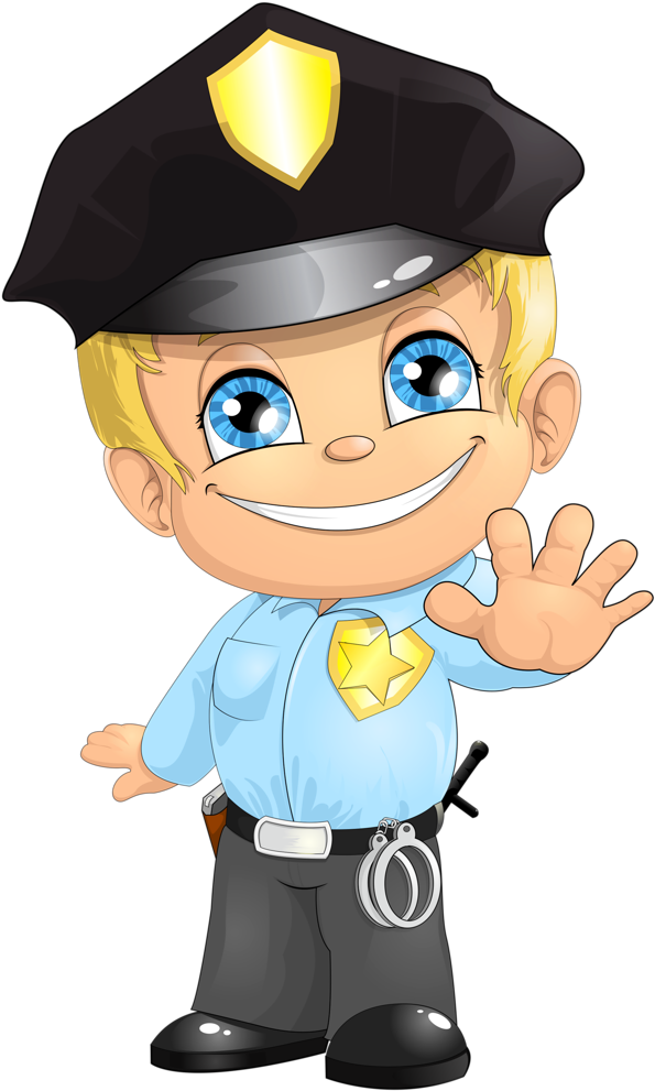 Polícia - Cartoon Police Png (624x1024)