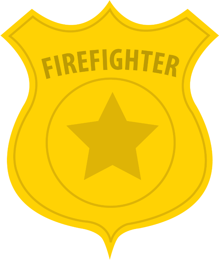 Bombeiros E Polícia - Police Badge Cartoon (900x900)