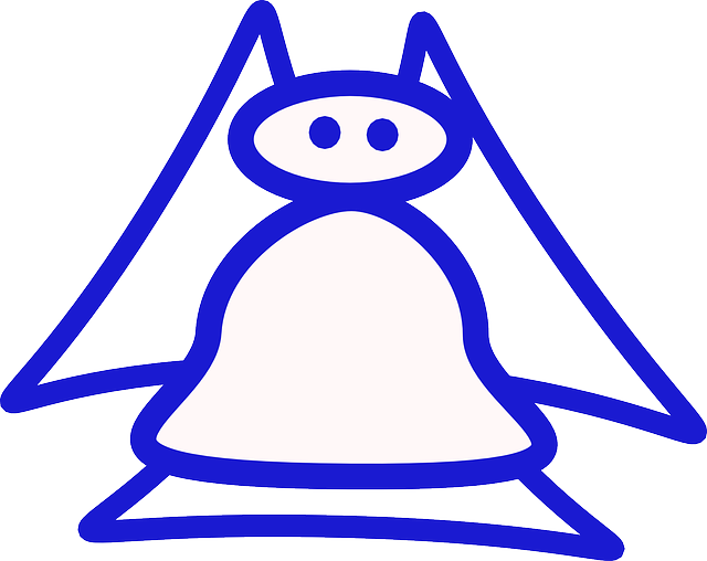 Blue, Outline, Symbol, Cartoon, Angel, Wings - Little Angel Helper [book] (640x508)