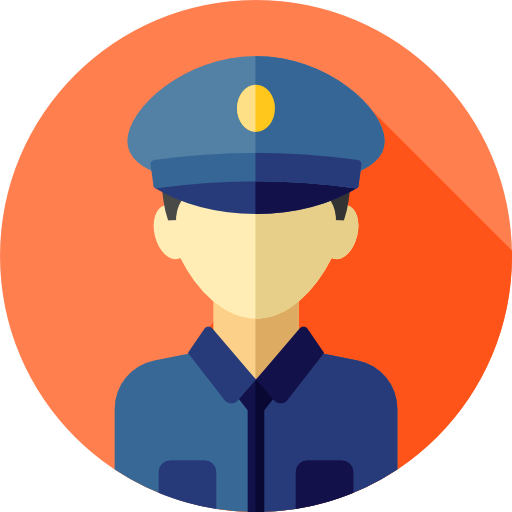 Policía Icono Gratis - Policeman Icon Png (512x512)