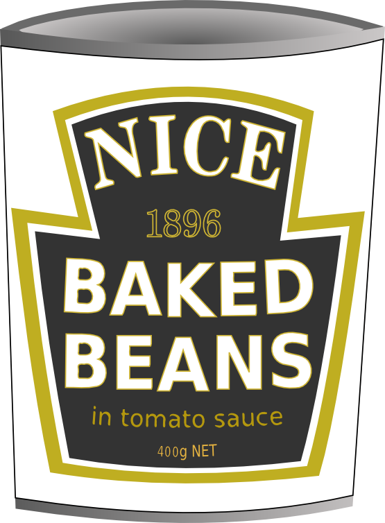 Beans Black White Line Art 555px - Baked Beans Clipart (555x754)