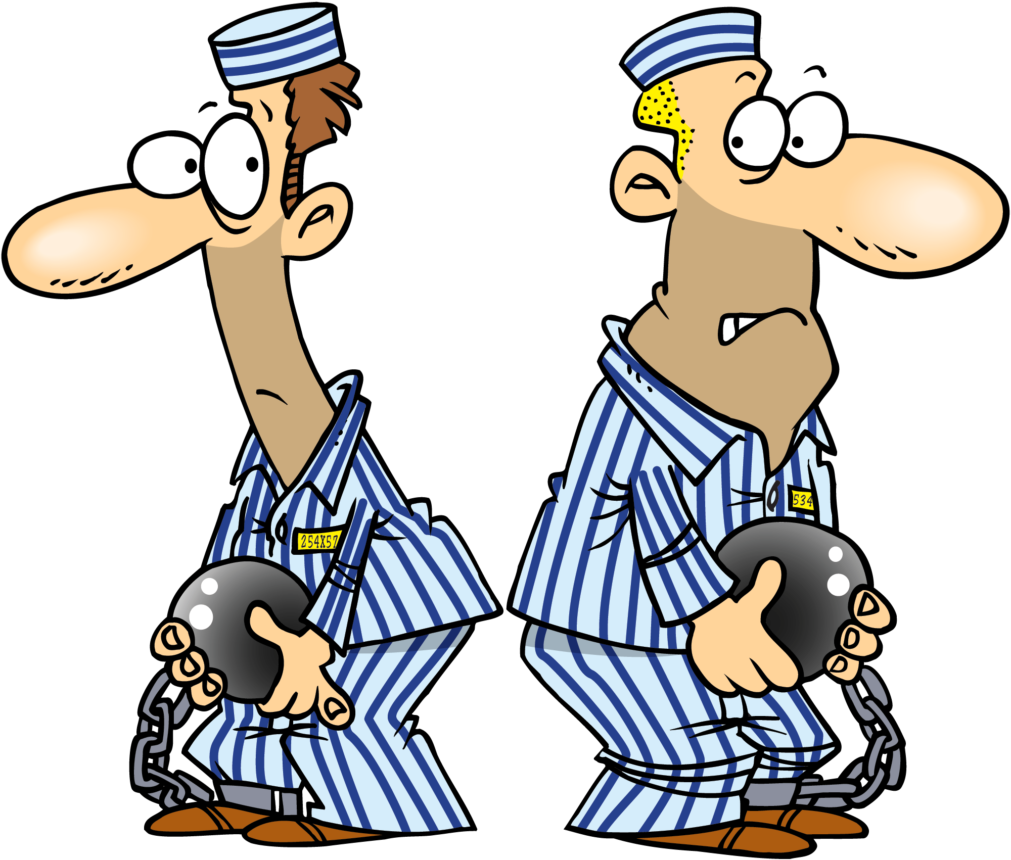 Reckless Driving - Convicts - Cartoon Convicts (2000x1702)