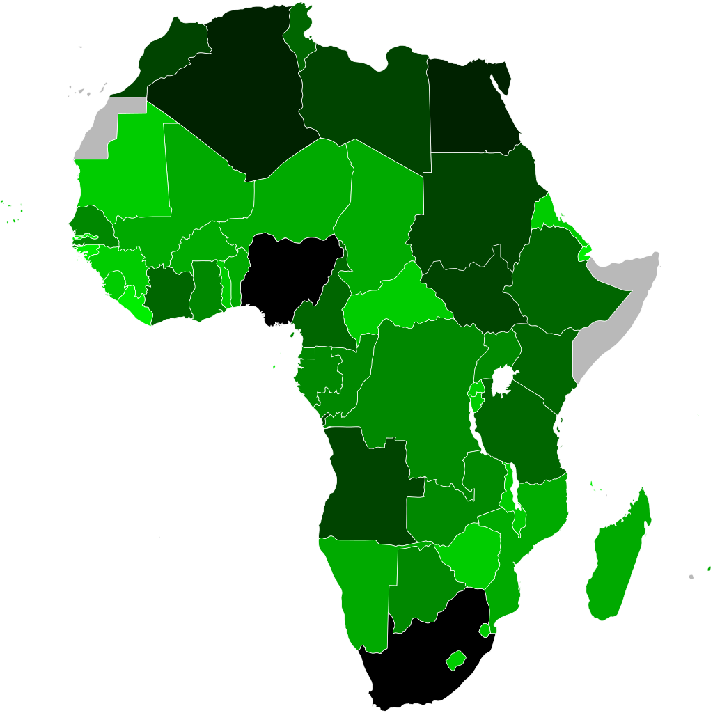 Africa Globe Vector Map - Africa Globe Vector Map (1024x1024)
