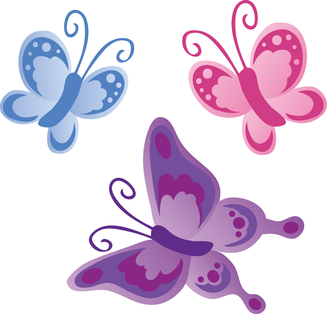 Butterfly Cartoon Clip Art - Printable Butterfly Clipart (1113x1068)