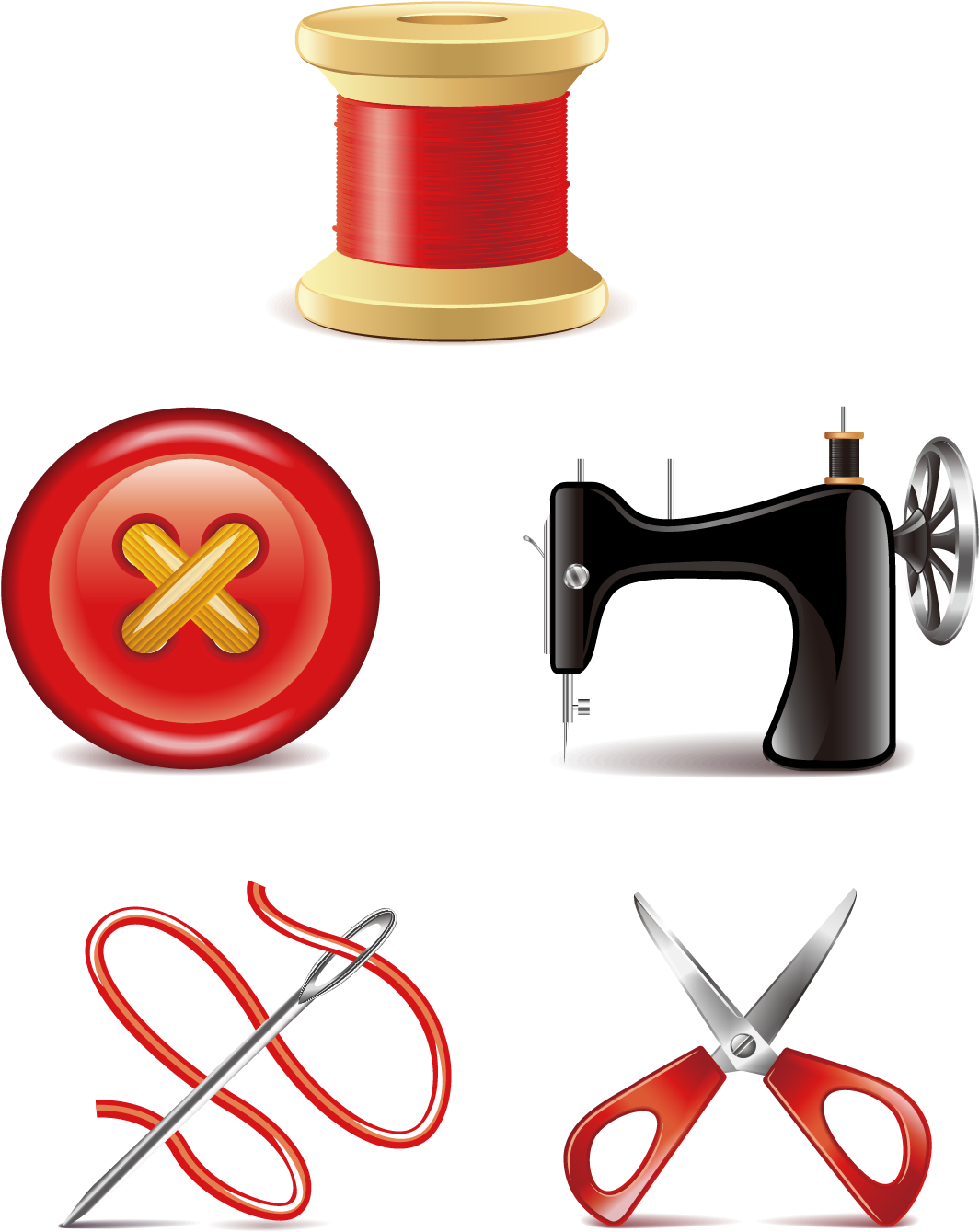 Sewing Thread Clip Art - Sewing Thread Clip Art (1382x1588)