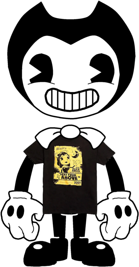 Bendy T-shirt By Stephen718 - Bendy And The Ink Machine Png (774x1032)