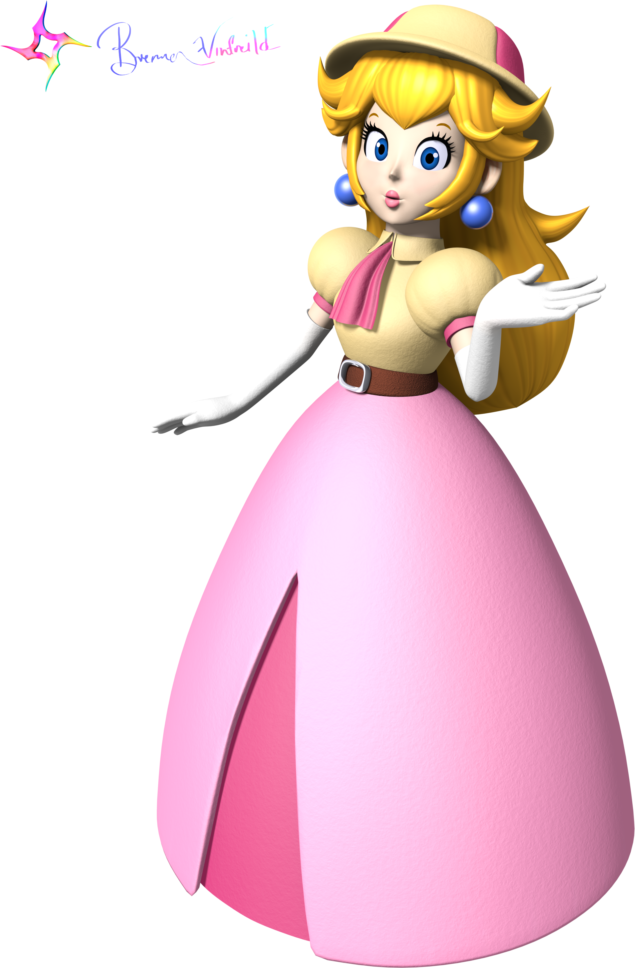 Mario Party 2 Peach By Vinfreild - Mario Party 2 Peach (2650x3351)