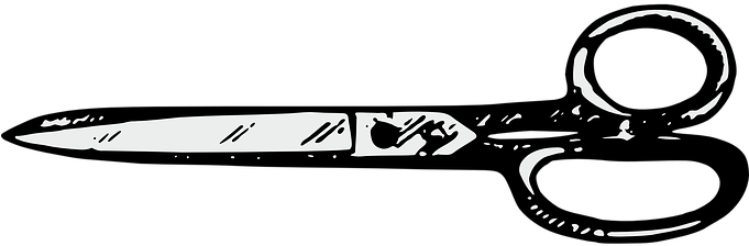 Scissors Shears Cut Cutting Sew Sewing Off - กรรไกร Png (960x480)