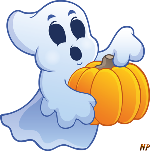 Album - Ghost And Pumpkin Cartoon (495x500)