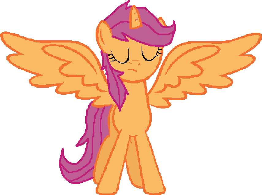Scootaloo Alicorn By Zapwbolt - Pinkie Pie As An Alicorn (855x638)