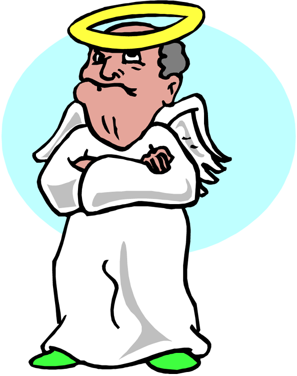 From Clipart - Com - Grumpy Angel (594x750)