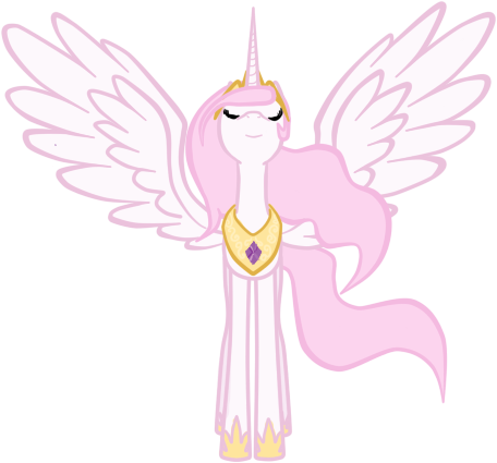 Regal Young Celestia By Russiankolz - Mlp Celestia Pink Hair (456x425)