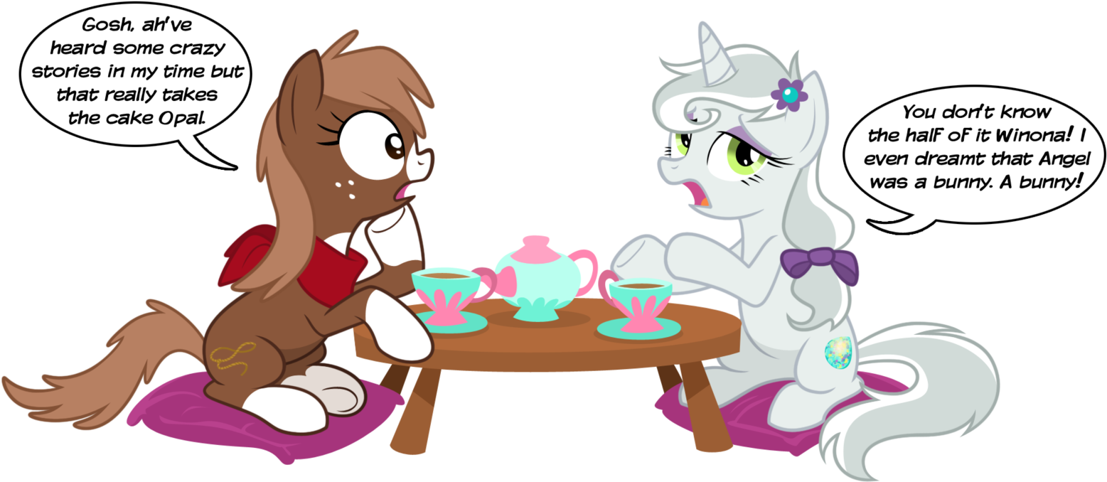 Opalescence And Winona By Equestria-prevails - Winona My Little Pony (1600x697)