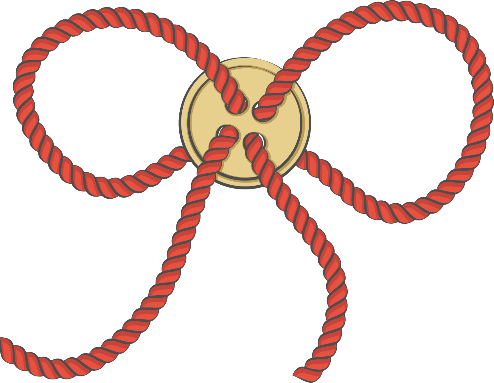 Rope Drawing Sewing Clip Art - Rope Drawing Sewing Clip Art (1658x1284)