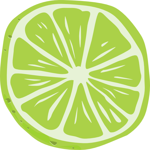 Lime Slice Clip Art At Clker - Limon Vector Png (600x599)