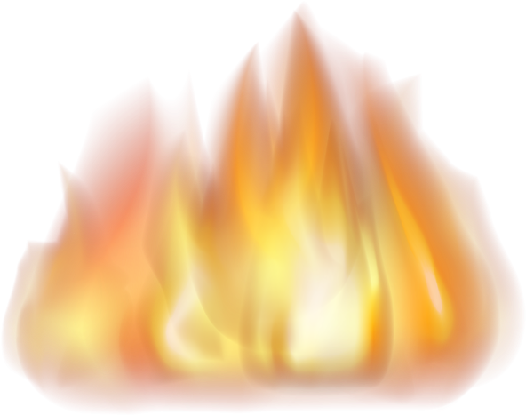 Fire Png Transparent Clip Art Image - Clip Art Fire Transparent (600x474)