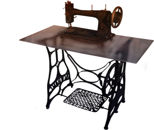 Sewing Machine Clothing Industry Clip Art - Sewing Machine Clothing Industry Clip Art (588x474)