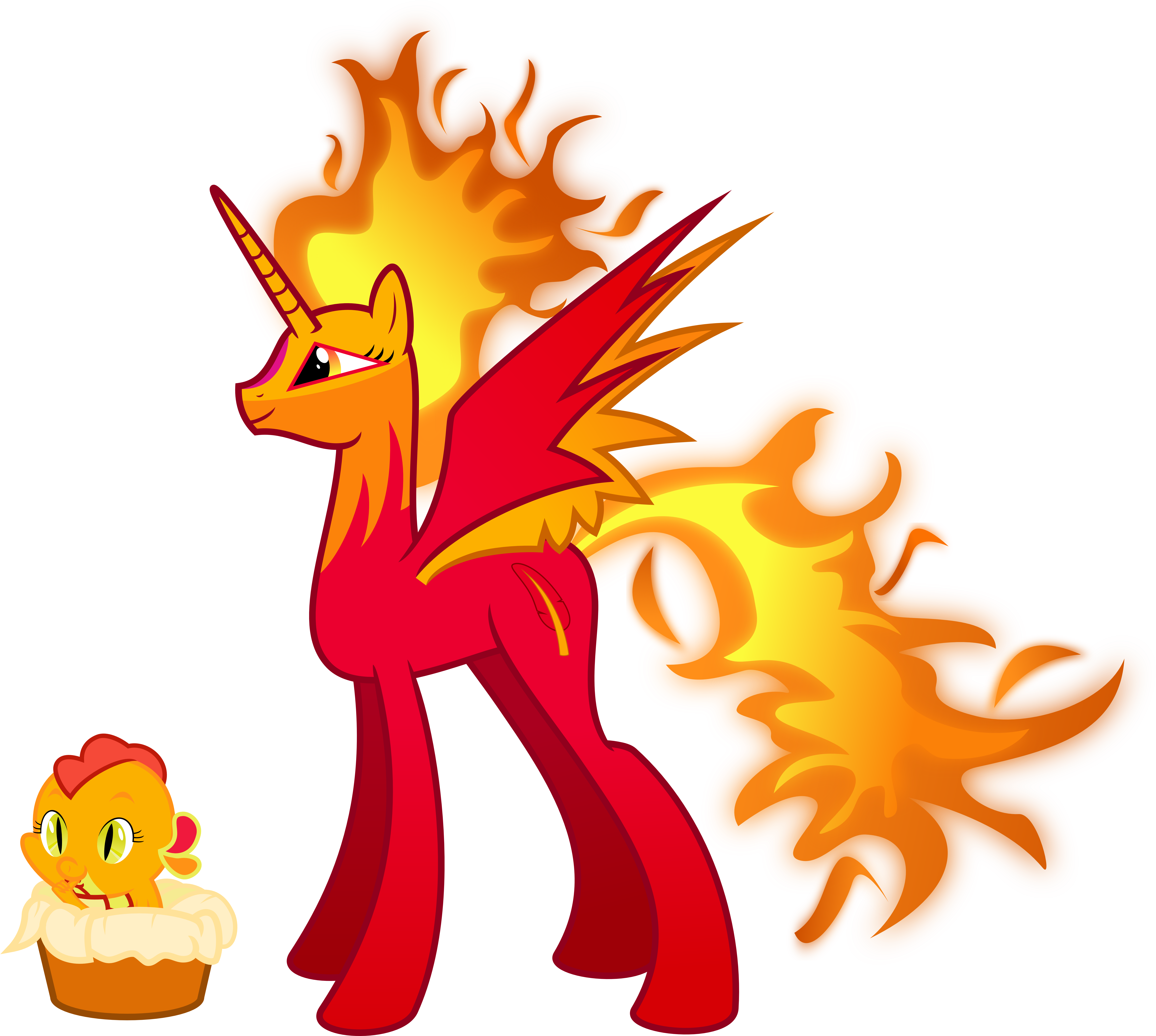 Ambassad0r, Baby Dragon, Dragon, Dragonified, Mane - Philomena My Little Pony (7000x6286)