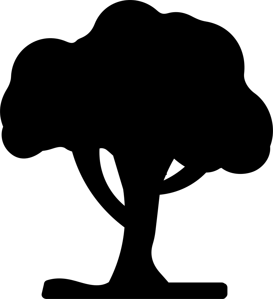Tree Black Silhouette Shape Comments - Icono Arbol (896x980)