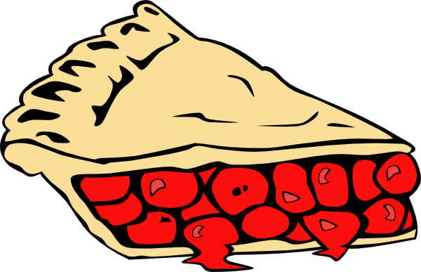 Cherry Pie Slice Clip Art At Clker - Pie Clipart (600x387)
