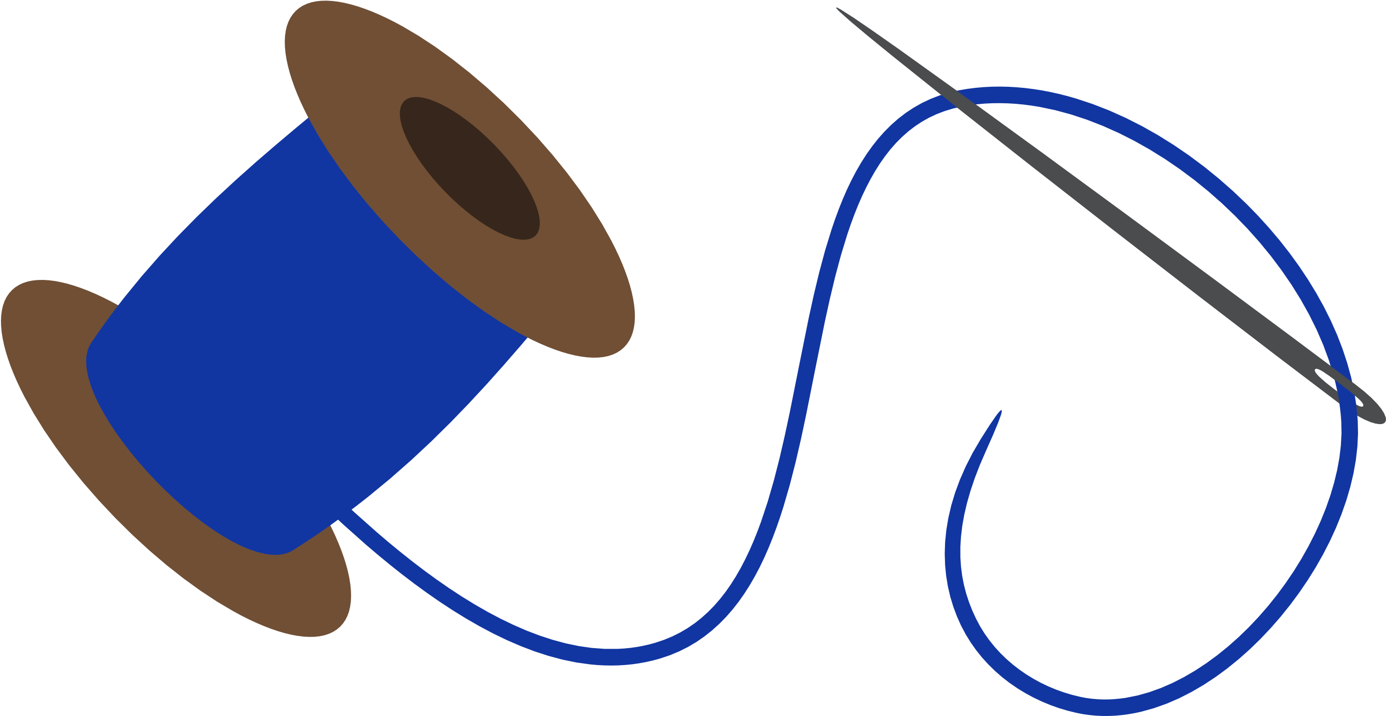 Thread Clipart - Sewing - Thread And Needle Clipart (2840x1500)