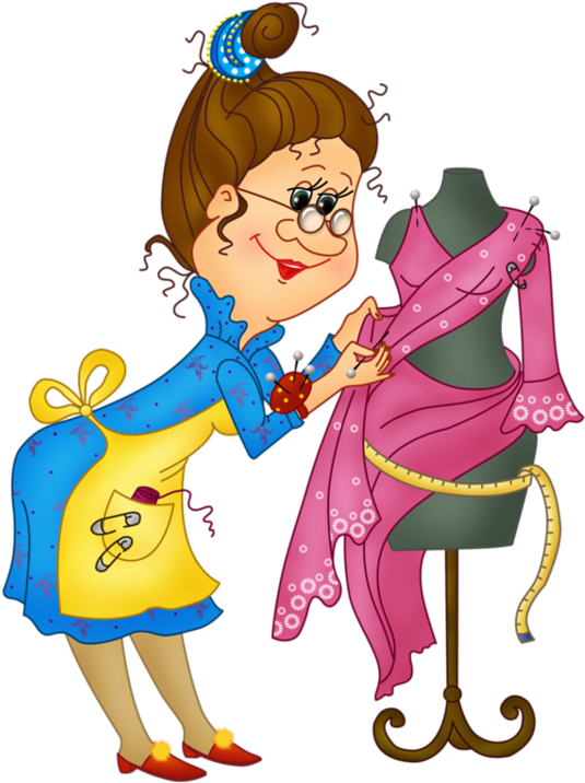 Personnages, Illustration, Individu, Personne, Gens - Couturière Clipart (600x751)