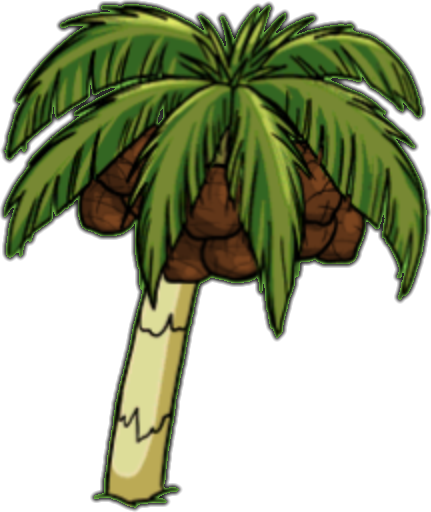 Growing Fruits On Palm Trees - Animated Photos Of A Trees (431x512)