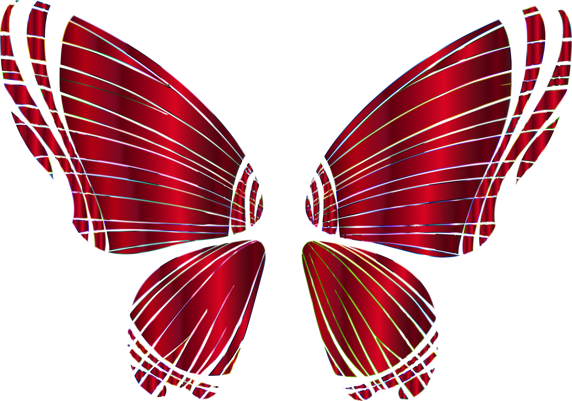 Butterfly Silhouette 10 14 No Background - Transparent Background Red Butterfly (2310x1618)