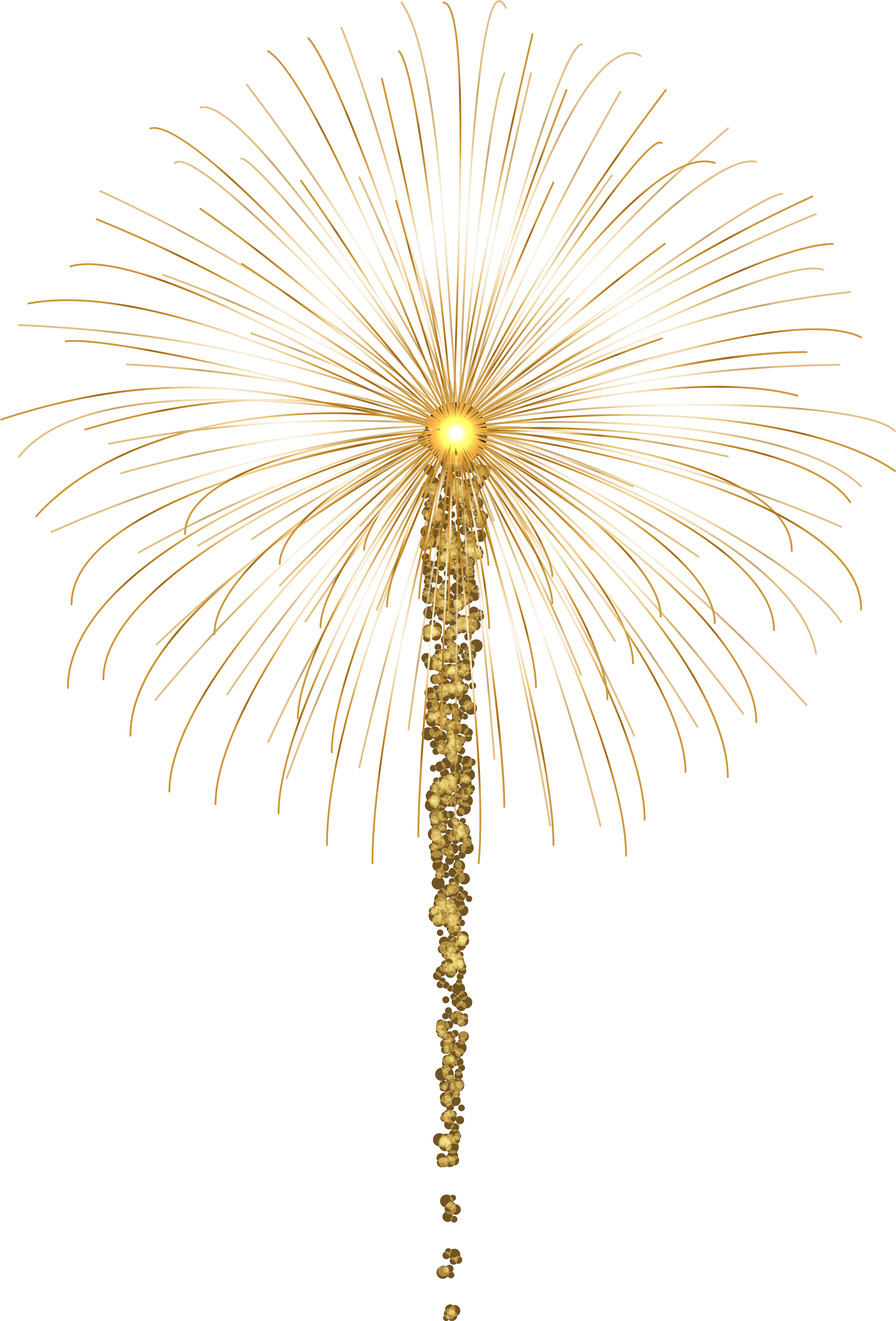 Gold Fireworks For Dark Images Png Clip Art - Palm Tree (5428x8000)