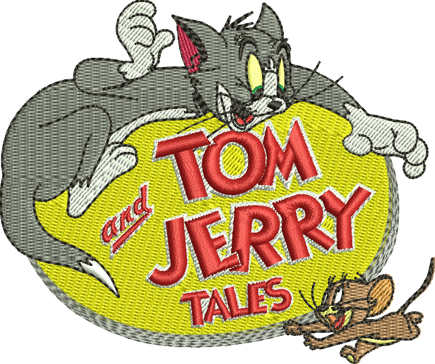 Tom Y Jerry Bordado Gratis - Cartoon (852x712)
