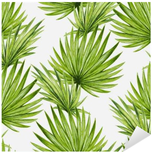 Watercolor Tropical Palm Leaves Seamless Pattern - Posterazzi Tropic Day 1 Poster Print By Kimberly Allen (400x400)