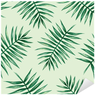 Watercolor Tropical Palm Leaves Seamless Pattern - Watercolour Tropical Palm Leaves Seamless Pattern (400x400)