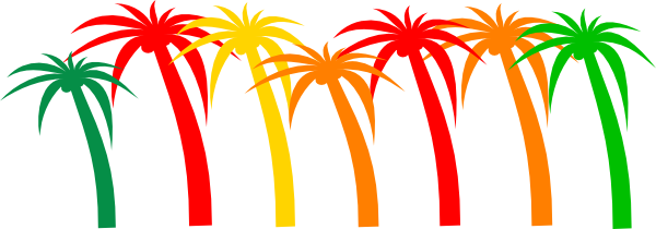 Palm Tree Clip Art (600x210)