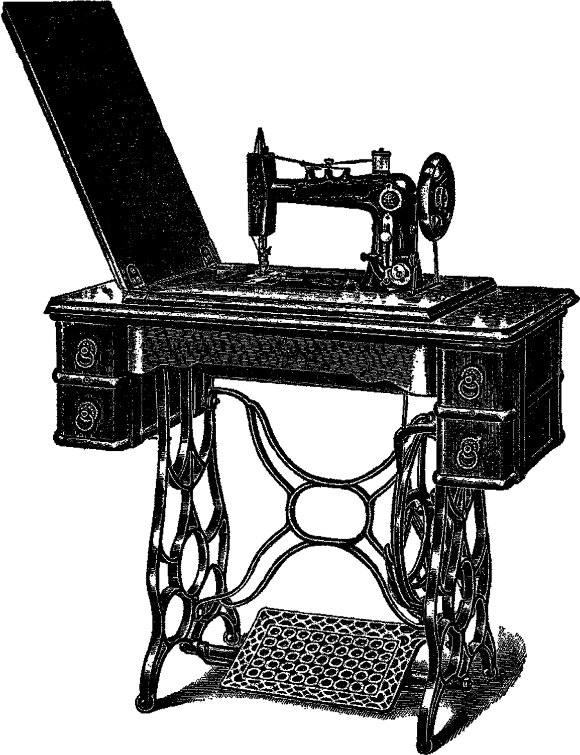 Sewing Machines Singer Corporation Pin Clip Art - Sewing Machines Singer Corporation Pin Clip Art (1272x1600)