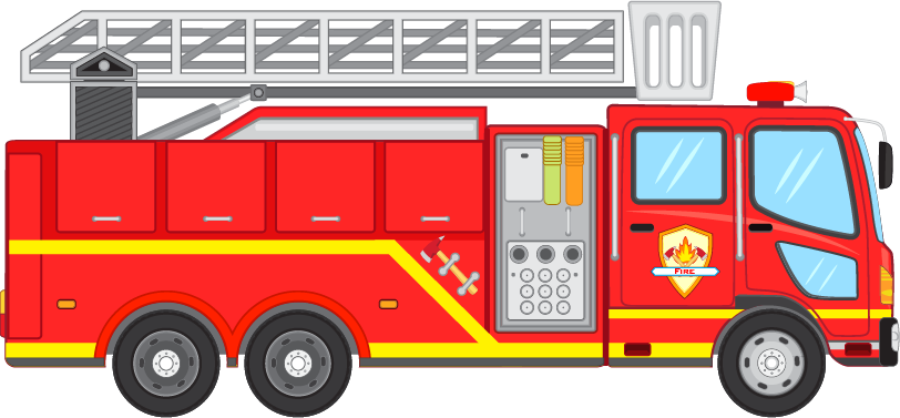 Firefighter Fire Engine Firefighting Clip Art - Firefighter Car Vector (812x377)