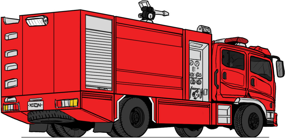 Fire Truck Icon - Mitsubishi White Fire Truck (1024x576)