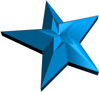 3d Star Experiment By Tsukinesara On Clipart Library - Happy Birthday 27 Cake (640x480)