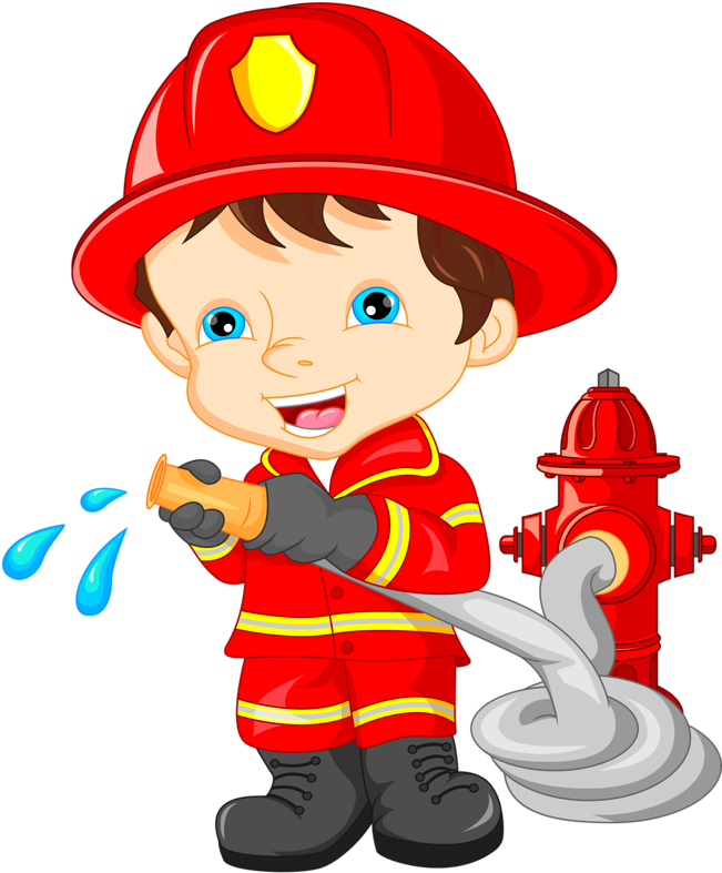 Fire Fighters - Firefighter Cartoon (656x800)