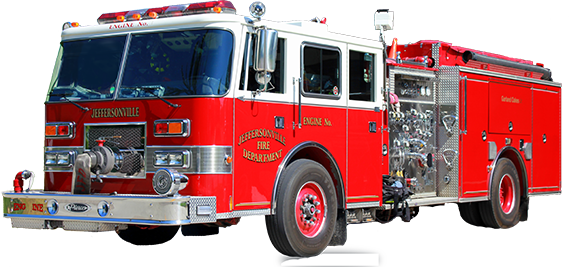 Fire Truck Png - Red Fire Truck Png (569x267)