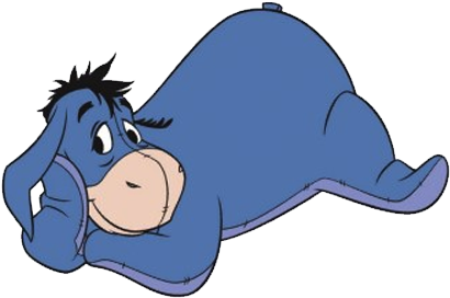 Eeyore Clip Art - Happy Eeyore (432x288)