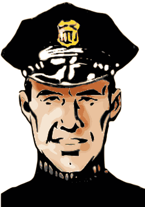 Oficial De Policía - Policeman Clip Art (293x500)