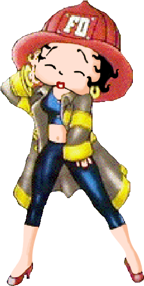 Betty Boop Pictures, Fire Fighters, Bb, Firefighters, - Betty Boop Firefighter (342x611)