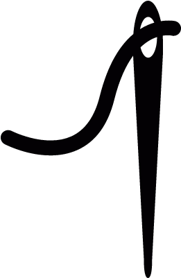 Sewing Needle With Thread Vector - Sewing Machine Needle (400x400)